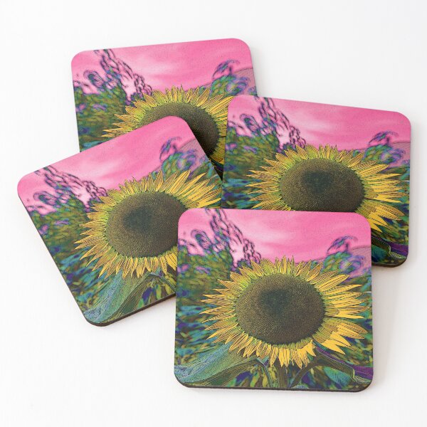Item preview, Sunflower at Sunset - Macro Digital Art designed and sold by BeceroCreations.