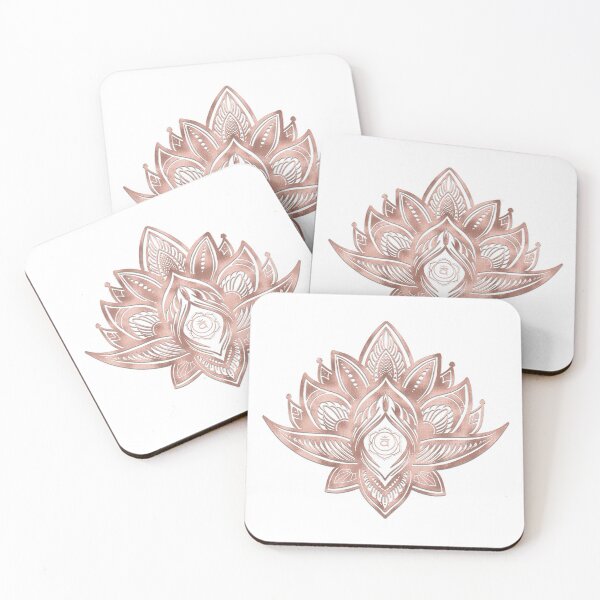 Item preview, Sacral Chakra in Lotus Mandala (Rose Gold) designed and sold by squishyrainbow.