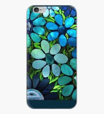Garden of Blue Flowers - Mosaic Art iPhone-Hülle & Cover