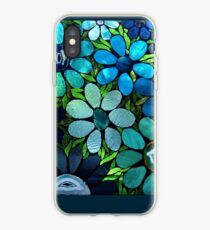 Garden of Blue Flowers - Mosaic Art iPhone Case