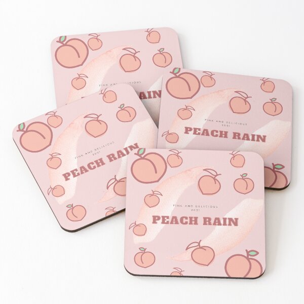 Item preview, Peach Rain - Cute and Fun Peaches designed and sold by Claudia de la Garza.