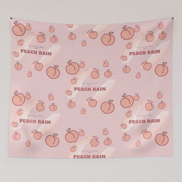 Item preview, Peach Rain - Cute and Fun Peaches designed and sold by Claudia de la Garza.