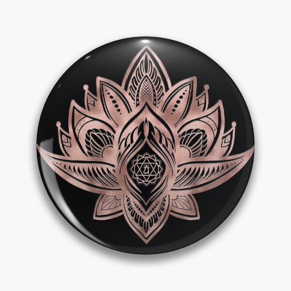 Item preview, Heart Chakra in Lotus Mandala (Rose Gold) designed and sold by squishyrainbow.