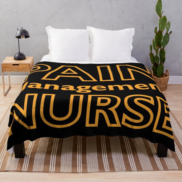 Item preview, Pain Management Nurse Orange Text on Black designed and sold by Qestar.