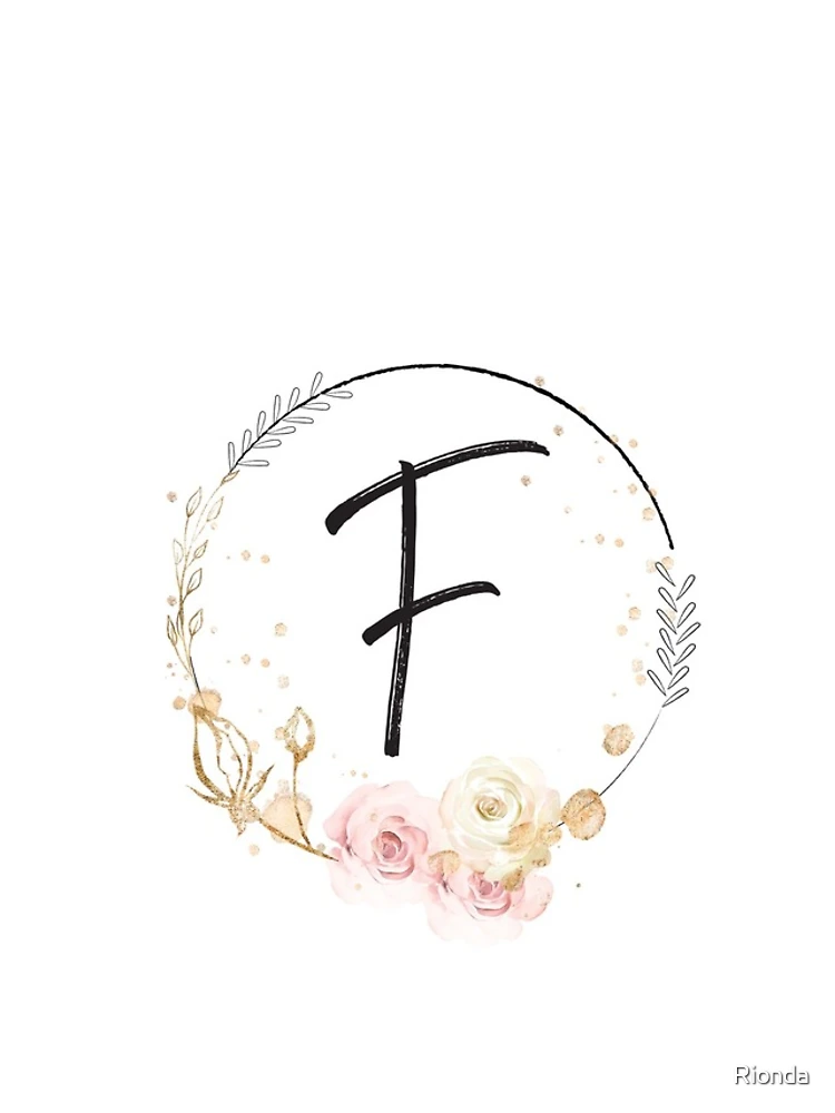 Thumbnail 4 of 4, iPhone Case, Letter F - Roses designed and sold by Rionda.