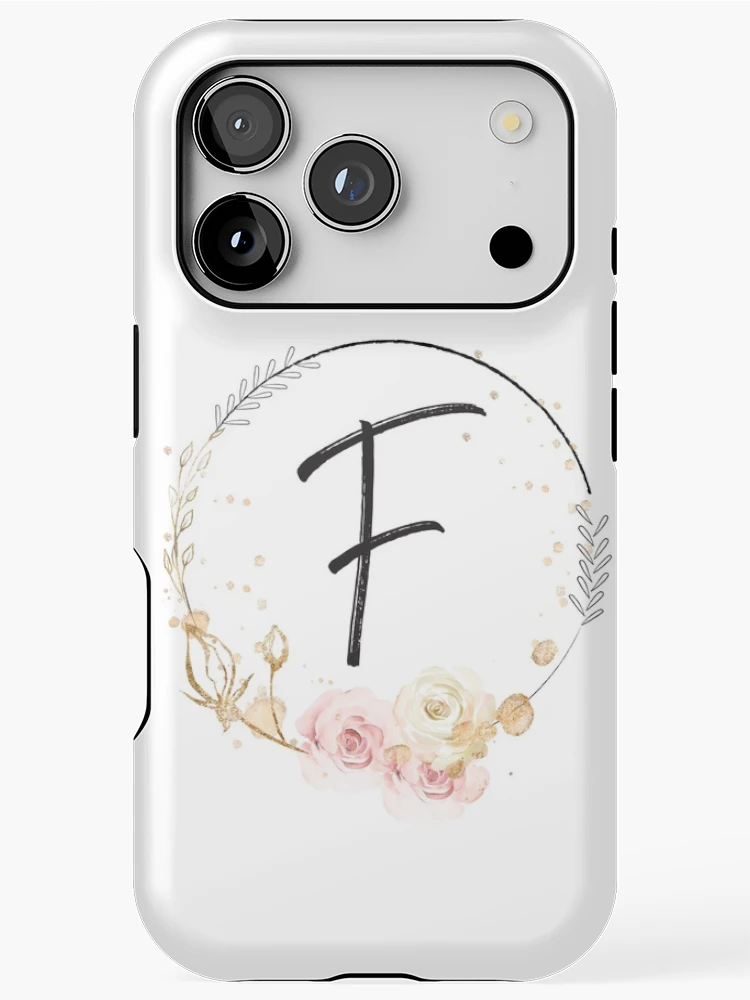 Thumbnail 1 of 4, iPhone Case, Letter F - Roses designed and sold by Rionda.