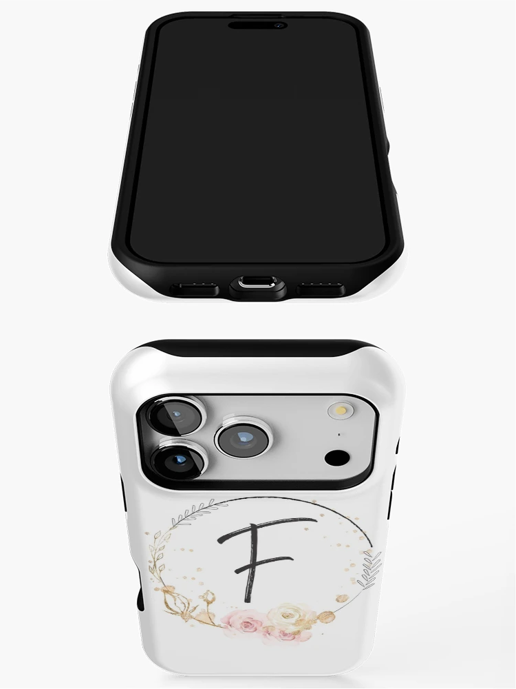Thumbnail 3 of 4, iPhone Case, Letter F - Roses designed and sold by Rionda.