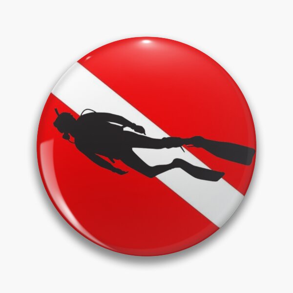 Item preview, Scuba Diver Down Flag Snorkeling Diving Snorkeler Swimmer Deep-sea Diver  designed and sold by prohockeylabs.