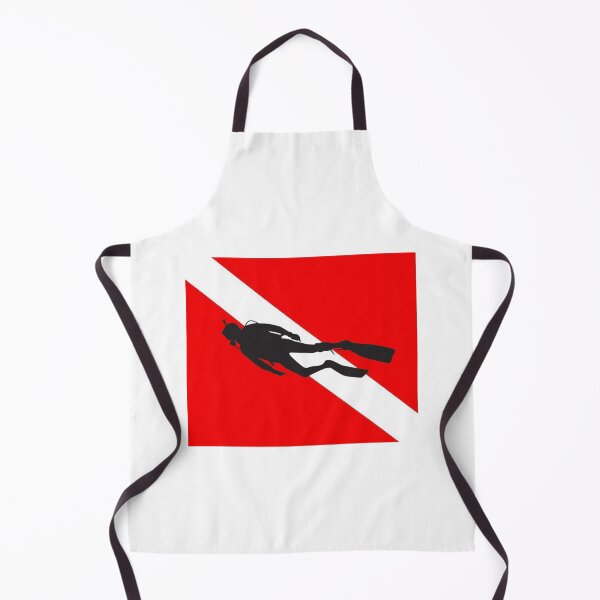 Item preview, Scuba Diver Down Flag Snorkeling Diving Snorkeler Swimmer Deep-sea Diver designed and sold by prohockeylabs.