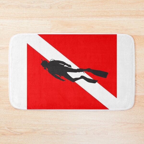 Item preview, Scuba Diver Down Flag Snorkeling Diving Snorkeler Swimmer Deep-sea Diver  designed and sold by prohockeylabs.
