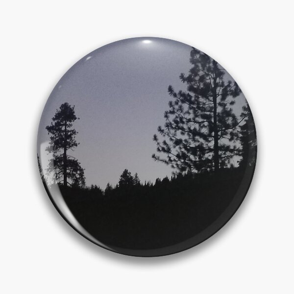 Item preview, Dusk in the Mountains.  Purple and Blue sky is framed by mountain trees. designed and sold by MountMercantile.