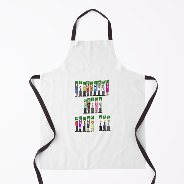 Item preview, World Hello Day November 21st Cartoon Group of People designed and sold by KateTaylor.