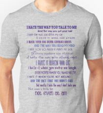 10 Things I Hate About You Unisex T-Shirt