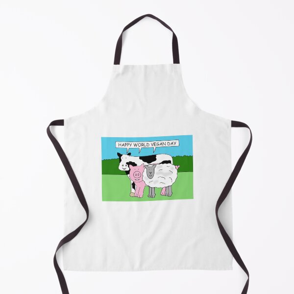 Item preview, World Vegan Day November 1st Cartoon Farm Animals Talking designed and sold by KateTaylor.