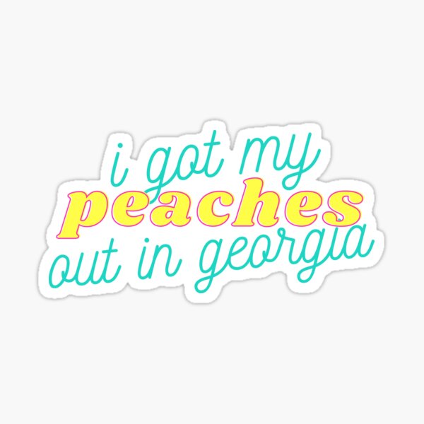 TOBGBE Peaches Lyrics Gift Music Lover Gift Peaches Song Gift