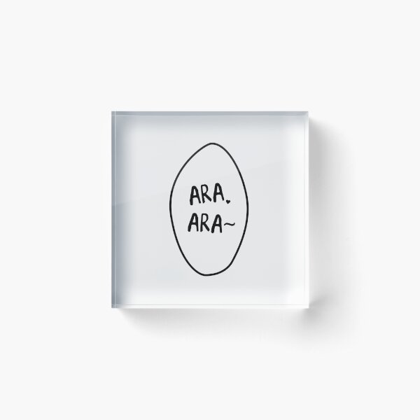 Ara Ara~ Anime Japanese Manga Bubble V2 Acrylic Block