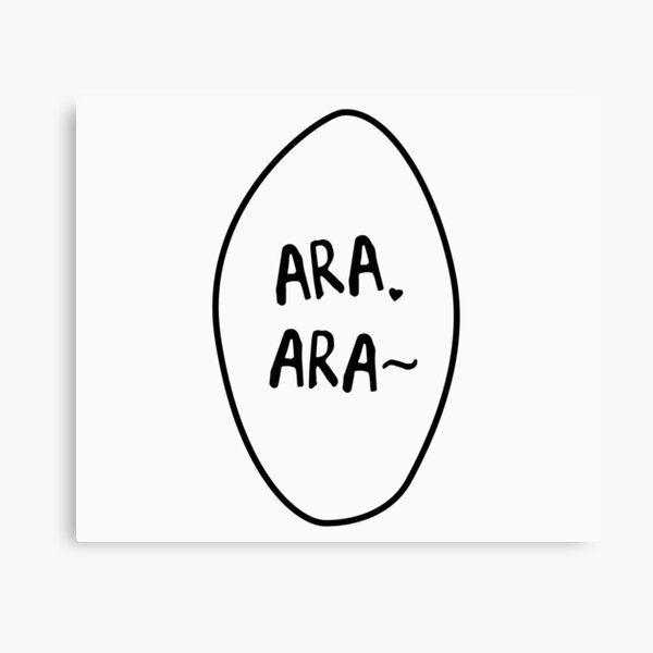Ara Ara~ Anime Japanese Manga Bubble V2 Canvas Print