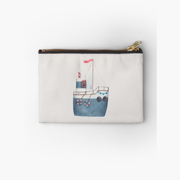 Item preview, Cute Watercolor Blue Ship #1 designed and sold by SalahBlt.