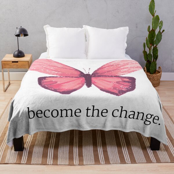 Item preview, Become the change - aesthetic butterfly designed and sold by primaldolphin.