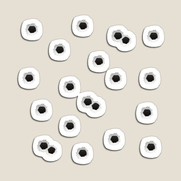 Gun shot holes Magnet
