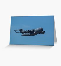 C17 Military Transport Greeting Card
