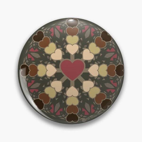 Colorblind Heart Pin