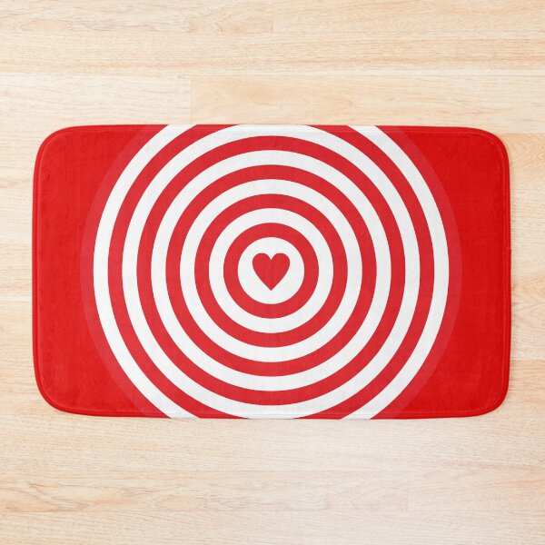 Item preview, Red and white round target with heart. designed and sold by angelisart.