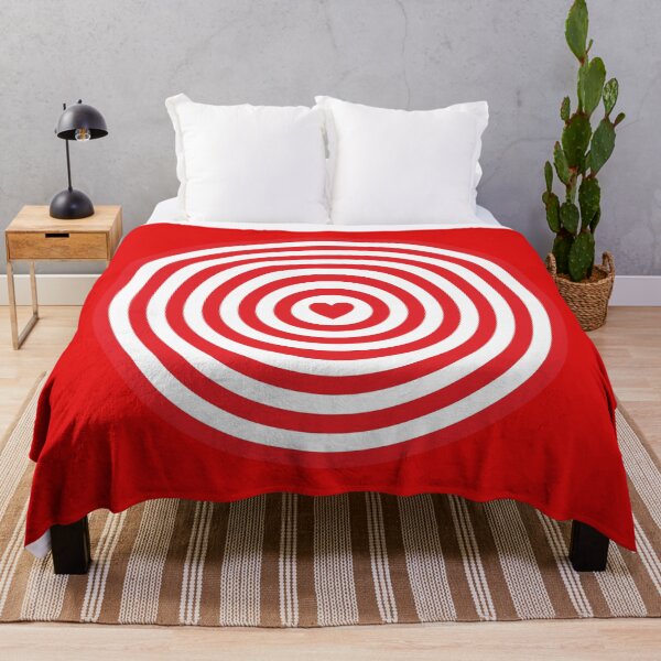Item preview, Red and white round target with heart. designed and sold by angelisart.