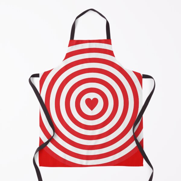 Item preview, Red and white round target with heart. designed and sold by angelisart.