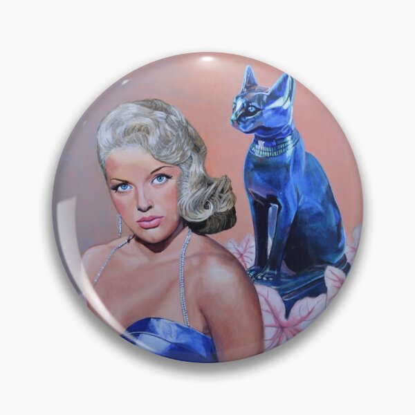 Aperçu de l'œuvre La bombe blonde Diana Dors et son chat - Glamour Puss créée et vendue par Jane Ianniello.