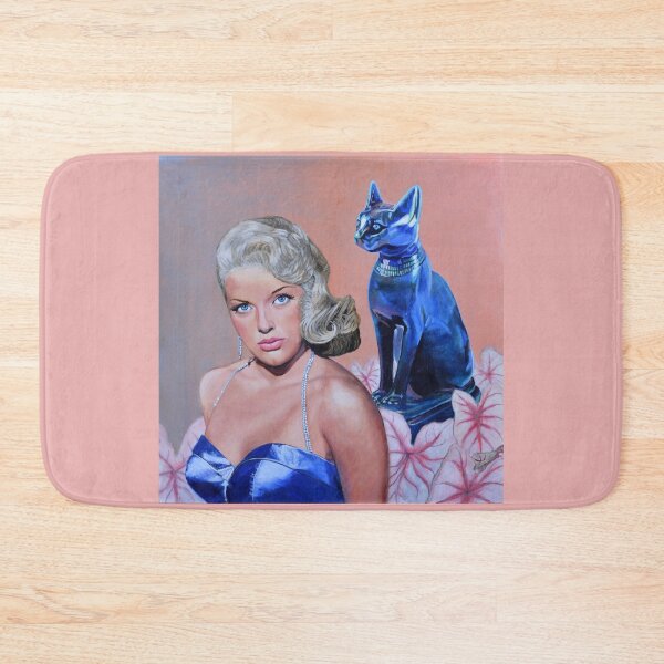 Aperçu de l'œuvre La bombe blonde Diana Dors et son chat - Glamour Puss créée et vendue par Jane Ianniello.