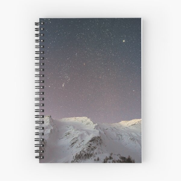Item preview, Snowy mountain under the night sky designed and sold by Somisa028.