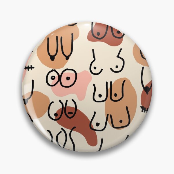 Item preview, Burnt Orange Midcentury Boobs Abstract designed and sold by MaiZephyr.