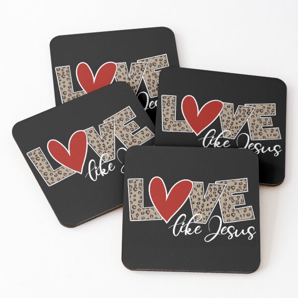Item preview, Love Like Jesus Leopard Print Valentines Day designed and sold by NealadaSpeck.