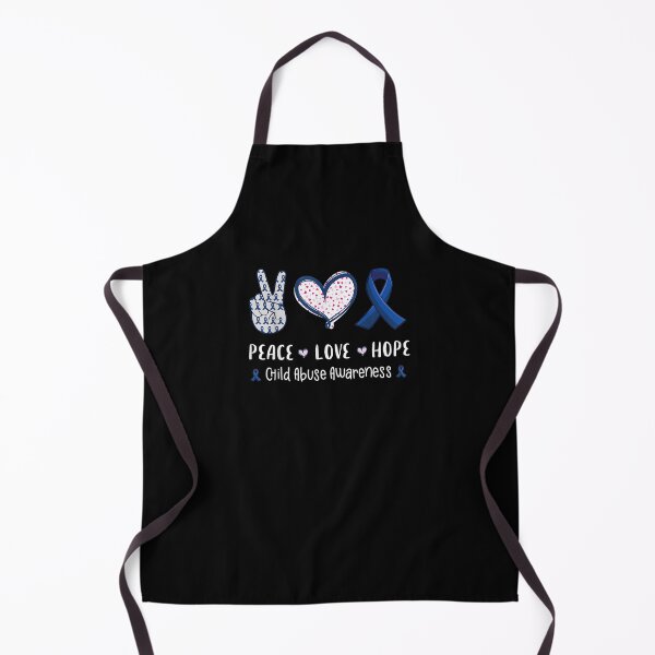 Item preview, Peace Love Hope Child Abuse Awareness Ribbon designed and sold by JPKallas.