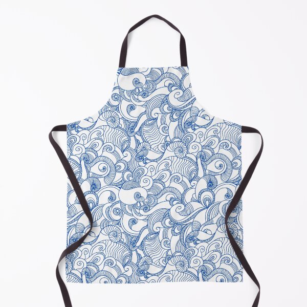 Item preview, Luxury Ocean Wave Patterns Navy Blue Sea Wave Pattern designed and sold by PatternGallery.