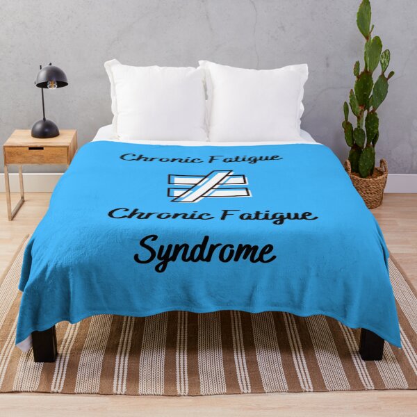 Item preview, Chronic Fatigue is NOT equal to Chronic Fatigue Syndrome (on blue) designed and sold by Chantelle Spies.