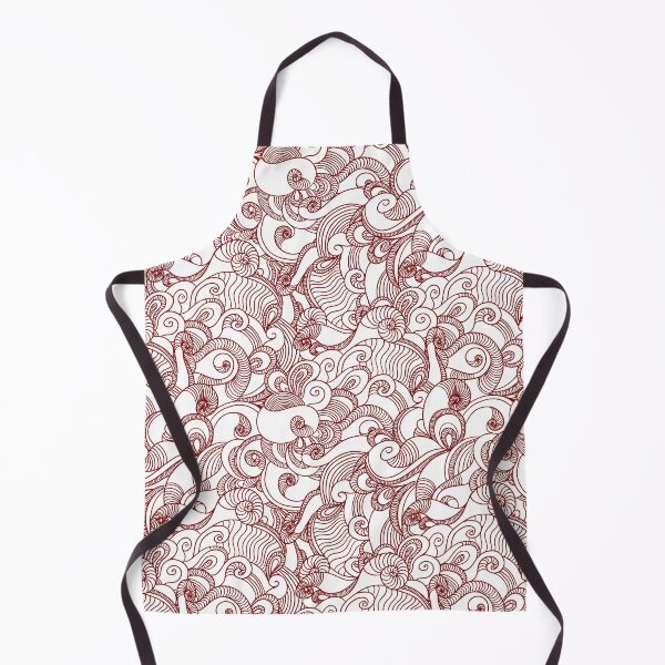 Item preview, Luxury Ocean Wave Patterns Maroon Sea Wave Pattern designed and sold by PatternGallery.