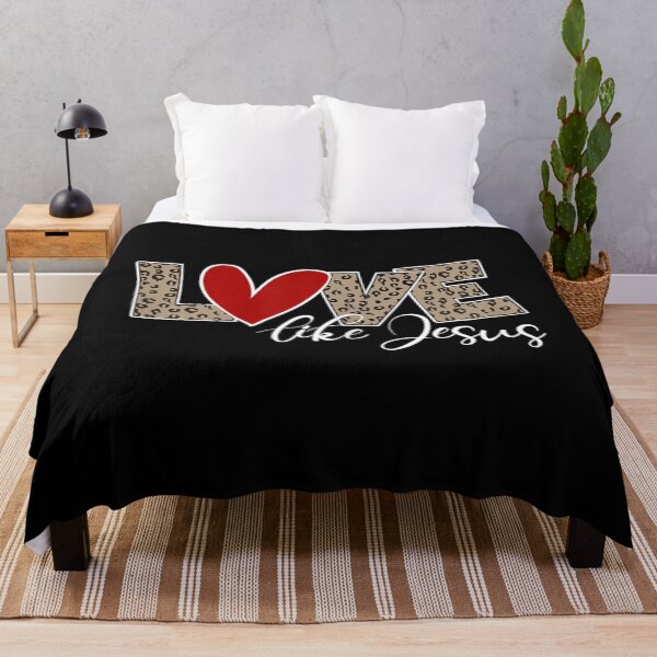 Item preview, Womens Love Like Jesus Leopard Print Valentines Day designed and sold by NealadaSpeck.