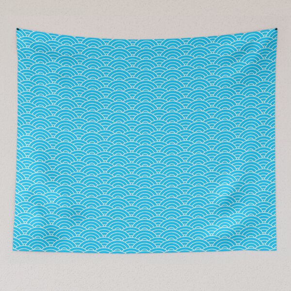 Item preview, Light Blue Sea Wave Patterns designed and sold by PatternGallery.