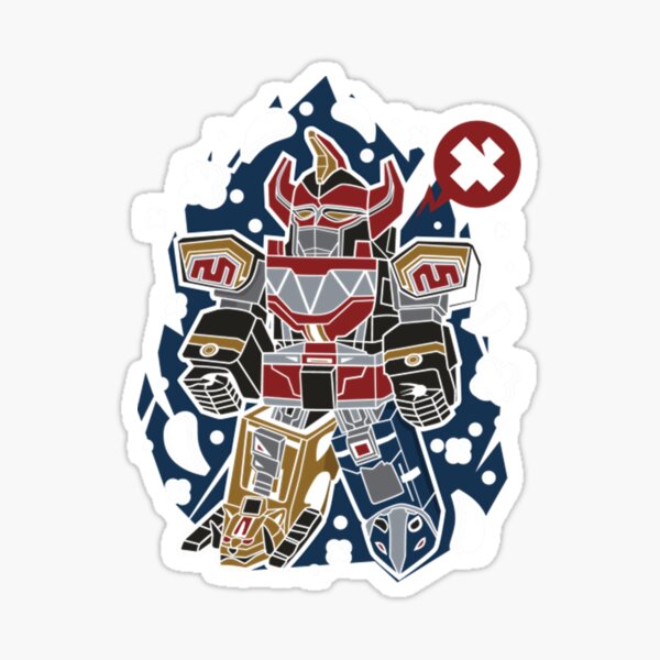 Vista previa del artículo con la obra «Arte pop de Megazord», diseñado y vendido por JishsawRose.
