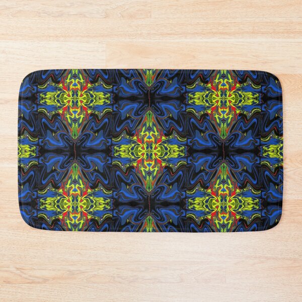 Item preview, Kallexos-Design- Yellow in Blue Cross- Hippie Fantasy Design designed and sold by Kallexos.