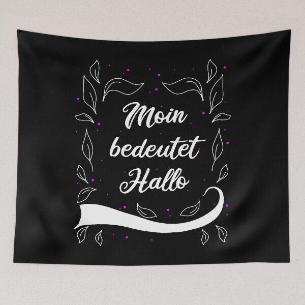 Item preview, Moin Means Hello Hamburg Saying designed and sold by AOCreativeProd.