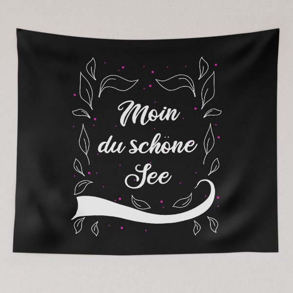 Item preview, Moin Du Beautiful Lake Hamburg Saying designed and sold by AOCreativeProd.