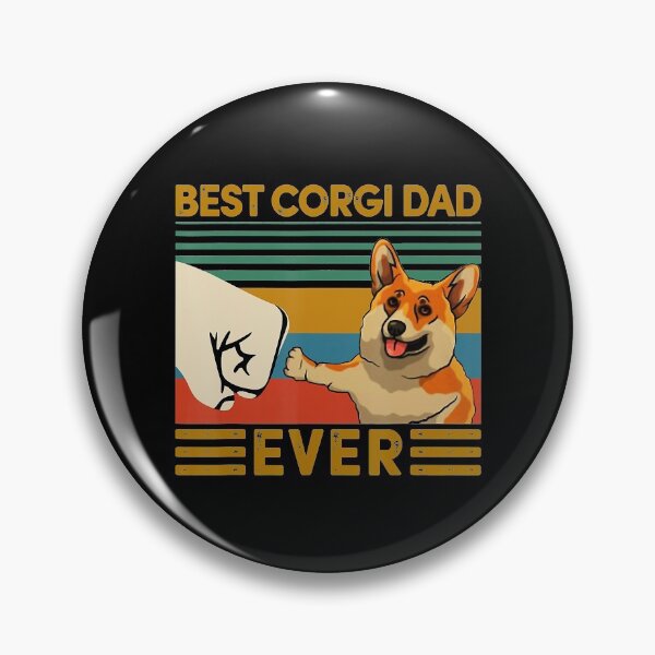 Item preview, BEST corgi DAD EVER Bump fist Vintage designed and sold by Nikogol.