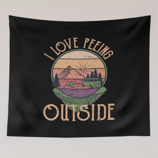 Item preview, I Love Peeing Outside Bigfoot Urinate Camp Tree Hike Camping Hiking Peeing Bonfire Tent Hike Hiker Forest Hunt designed and sold by shirti.