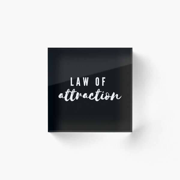 Law of attraction Acrylic Block