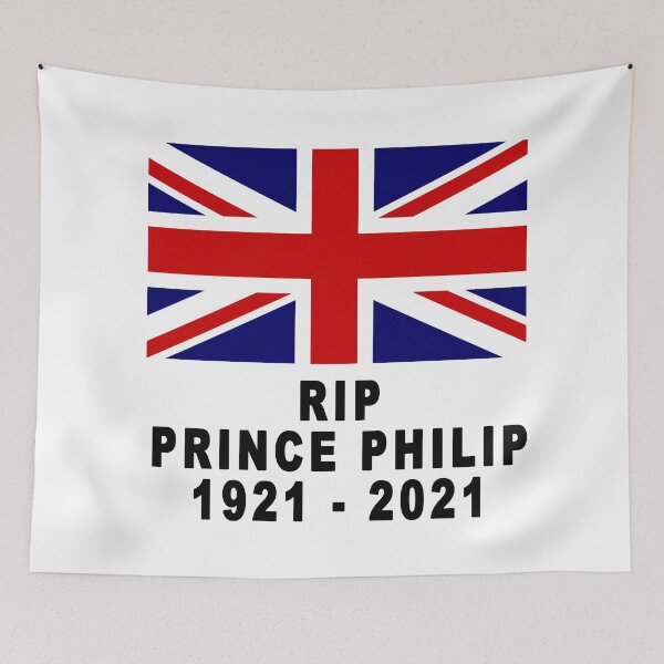 Item preview, RIP PRINCE PHILIP IN BLACK LETTERS LARGE PRINT designed and sold by adettras.