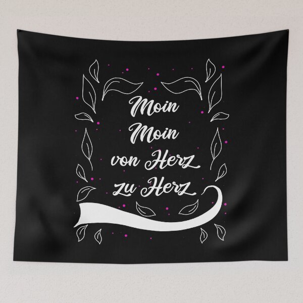 Item preview, Moin Moin From Heart To Heart Saying designed and sold by AOCreativeProd.