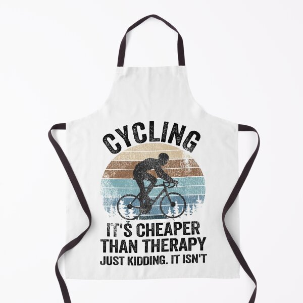 Item preview, Cycling Is Cheaper Than Therapy Joke Funny Cyclist Gift Biking designed and sold by Stronzi.